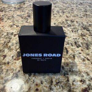 Jones Road Black Fragrance Bottle with White Logo